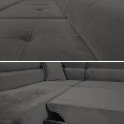 Premium 3-Sitzer Ecksofa mit Schlaffunktion 'Big PASTI U-Form' und Bettkasten