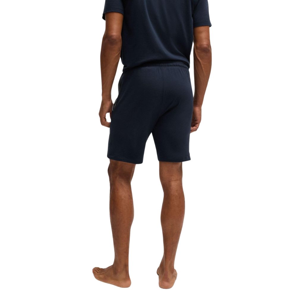 BOSS men's cotton shorts: Comfortable with elastic waistband &amp; logo, leisure &amp; homewear