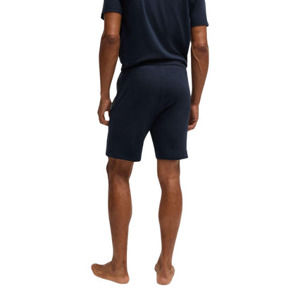 BOSS men's cotton shorts: Comfortable with elastic waistband &amp; logo, leisure &amp; homewear