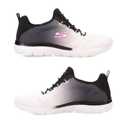 Skechers  'Summits Bright Charmer' Slip-On Damen Sneaker mit S/W Netzbesatz