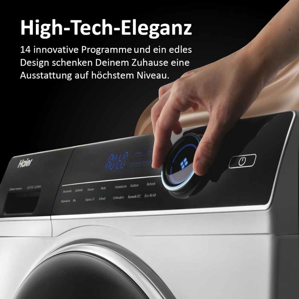 Haier I-PRO SERIES 7 (HW80-B14979) washing machine (8kg) including steam function and self-cleaning system