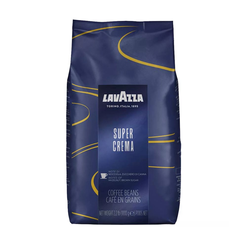 Lavazza Super Crema Espresso Coffee Beans (18x1kg): Intense, Creamy &amp; Balanced