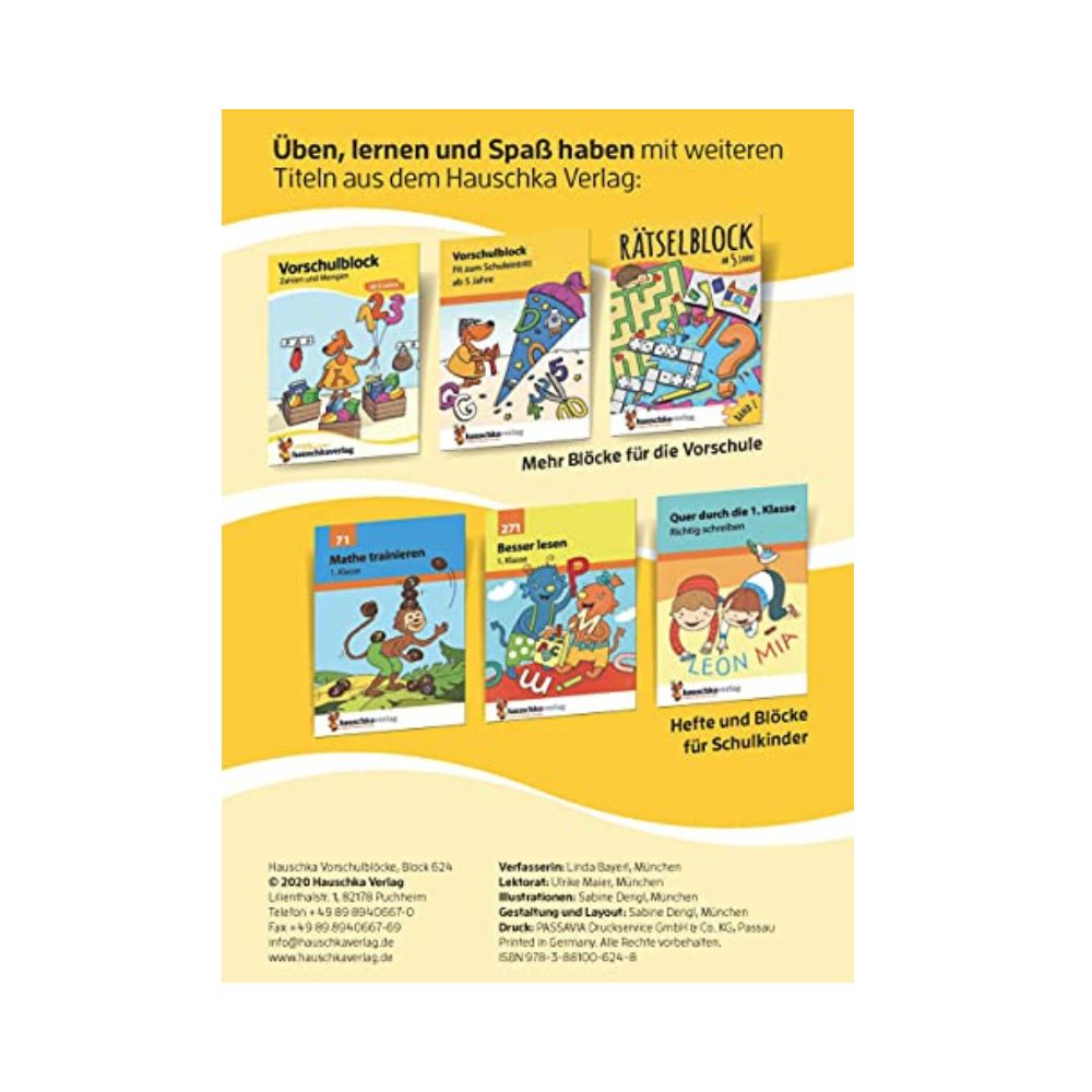 Preschool block from 5 years for boys and girls: Logical thinking, puzzles and brain teasers