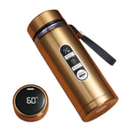 Bouteille isotherme en acier inoxydable avec affichage LED de la température : Mug isotherme