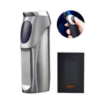 JOBON Gas Hybrid Lighter with Touch Ignition | Smiley Dolphin Design, Triple Blue Flame